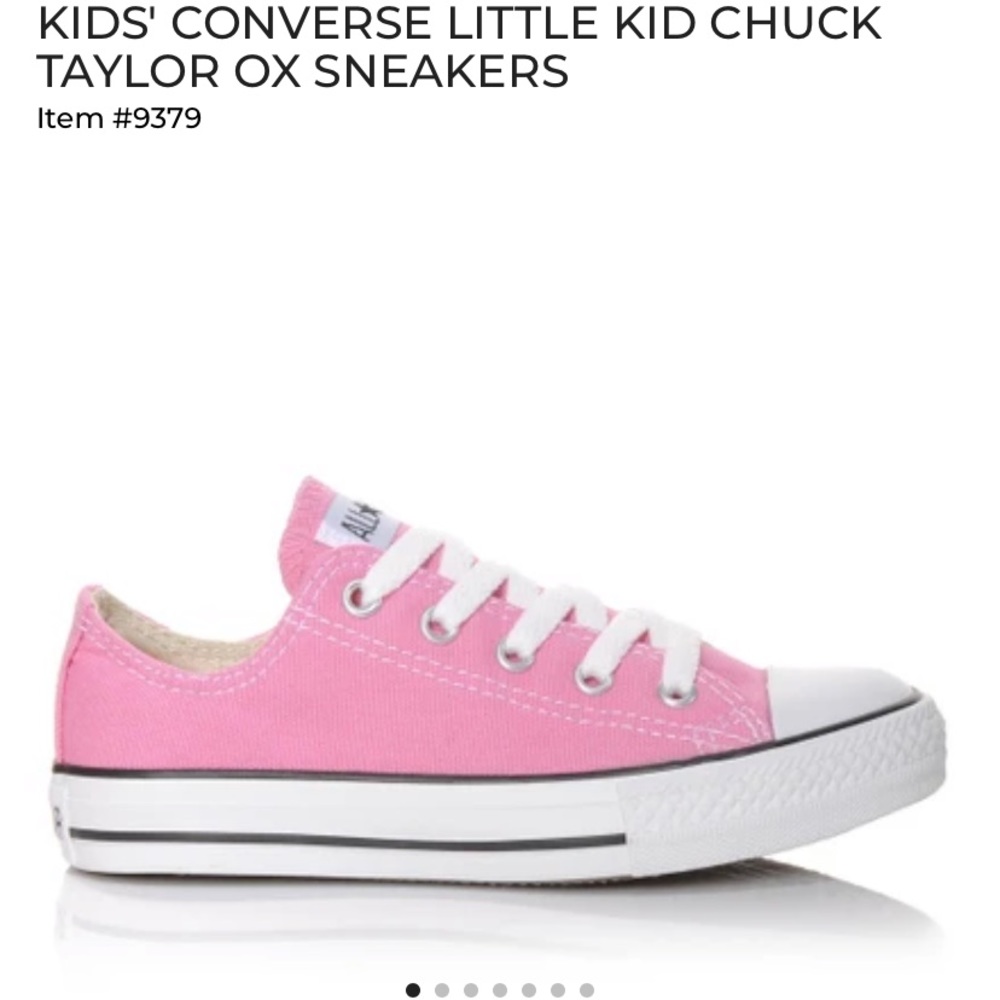 Little girls converse pink Chick Taylor size 11